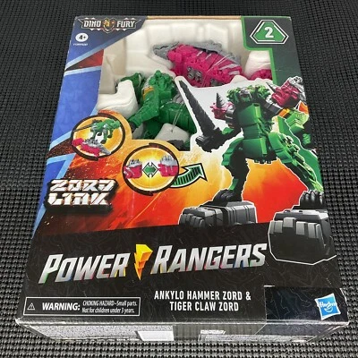 Nuevo Power Rangers Dino Fury Zord Link ANKYLO HAMMER ZORD & TIGER CLAW ZORD... Foto 1 de 4