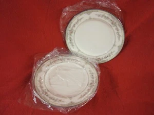 Noritake Shenandoah Beige Bone China Floral Rim Bread & Butter Plates - NEW - Picture 1 of 11