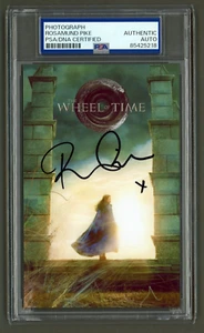 Rosamund Pike signiertes Foto (PSA) Das Rad der Zeit Mini Poster Moiraine Damodre - Bild 1 von 2