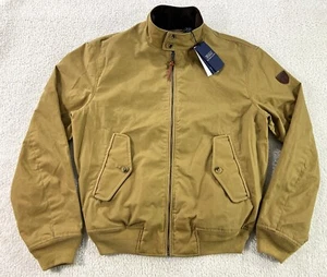 Polo Ralph Lauren Escudo Parche Cera Algodón Bombardero Chaqueta Franela Para Hombres Pequeña $548 - Imagen 1 de 13