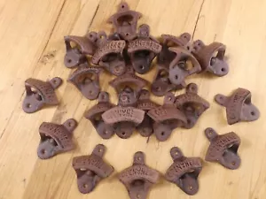 50 PREMIUM GRADE Rustic Open Here Cast Iron Wall Mounted Bottle Opener Wholesale - Picture 1 of 9
