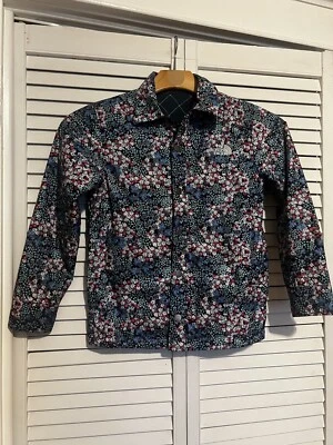 THE NORTH FACE Youth Kid’s Size S 7 / 8 Jacket Coat Reversible Flannel Lined - Image 1 of 4