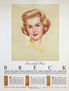 VINTAGE 1960s Print Ad ~ Breck Shampoo ~ Beautiful Hair - Picture 1 of 1