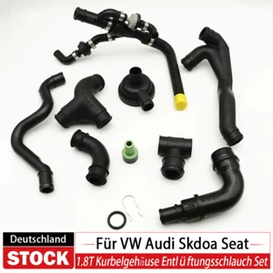 1.8T Kurbelgehäuse Entlüftungsschlauch Set Für VW Audi Skdoa Seat 06A103213F - Bild 1 von 15