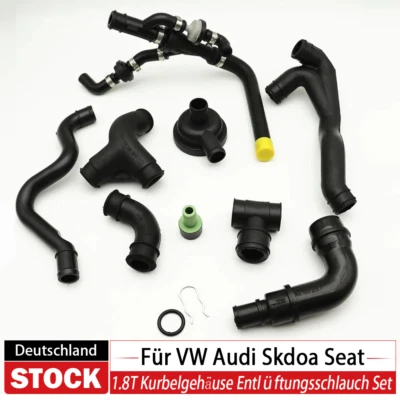 1.8T Kurbelgehäuse Entlüftungsschlauch Set Für VW Audi Skdoa Seat 06A103213F - Bild 1 von 4