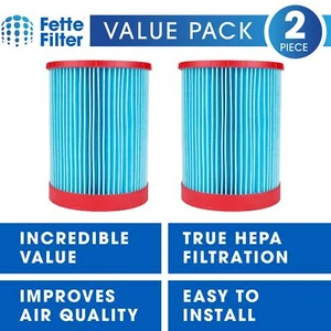 Filtro de alta eficiencia para aspiradora húmeda/seca 49-90-1978 para aspiradoras de combustible Milwaukee M18 - Imagen 1 de 8