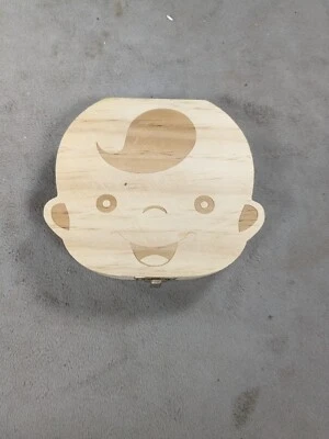 Деревянный пуповинный шнур для зубной феи ручной работы и сувенирная коробка Lanugo - Изображение 1 из 4