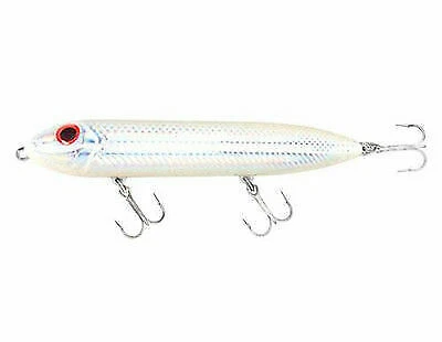 Heddon Salt Water Super Spook X9256BONSL Bone Silver Topwater Lure