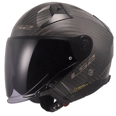 LS2 OF603 Infinity II Carbon Gloss Black Gr. XXL Jethelm Motorradhelm Carbonhelm - Bild 1 von 4