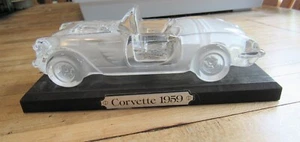 Vintage Model Car Chevy CORVETTE 1959 24% Lead Crystal Glass Made in Germany - Picture 1 of 8