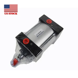 SC 100X50 Standard Pneumatic Cylinder Double Acting Single Rod 4" Bore 2" Stroke - Picture 1 of 8