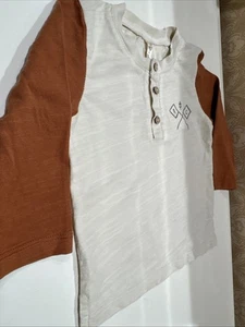 Rylee & Cru Baby Junge Größe 12-18 Monate Langarm Abenteuer Henley Oberteil - Bild 1 von 3