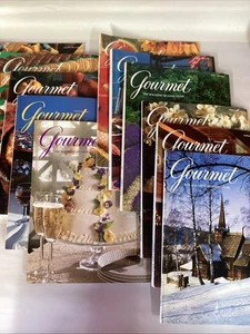 Gourmet Magazine Lot of 11 Magazines January 1994 To January 1995 - Foto 1 di 14