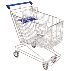Carrello spesa per supermercati self-service imbottigliabile 100 litri filo meta - Foto 1 di 2