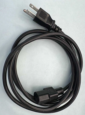 Black LINETEK PC Desktop Computer Power Cable - Image 1 of 3