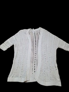 Bethany Mota Aeropostle Open Weave Strick Cardigan Gr. S-M Festival Boho Fledermaus - Bild 1 von 5