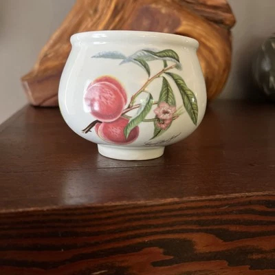 Pomona by PortMeirion No Lid Replacement Sugar Bowl Botanical Plums Cherries 3” - Image 1 of 4