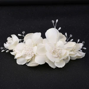 Mode Kristall Haarkamm Blume Kopfschmuck Braut Haarschmuck Blume Haar - Bild 1 von 12