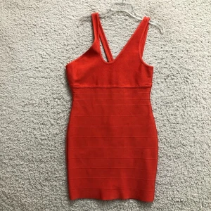 Herve Leger Forever 21 Kleid 2XL Erwachsene Rot One Shoulder Bandage Bodycon Damen - Bild 1 von 8