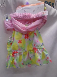 JUEGO DE NATACIÓN 3 PIEZAS FLORAL NACIÓN MARAVILLA BEBÉ NIÑA-12 MOS - Imagen 1 de 6