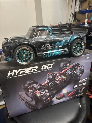 HYPER GO 14301 1/14 RTR Brushless RC Drift Car with Gyro Max 38 mph Fast RC C... - Image 1 of 4