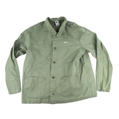 Nike Life Chore Abrigo Hombres XL Alto Verde Lona Ropa de Trabajo Chaqueta Swoosh DQ5184-386 Foto 1 de 4