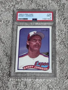 Tarjeta de béisbol PSA 9 COMO NUEVA HOF 1989 OPC O-PEE-CHEE RANDY JOHNSON NOVATO - Imagen 1 de 1