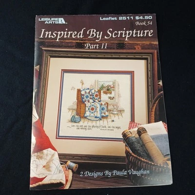 Leisure Arts 2511 Inspired By Scripture Part 2 Cross Stitch Patterns Book 54 - Image 1 of 4