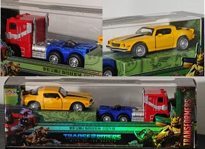 AU Bumble Bee Optimus Prime Combo Diecast Toy car Transformer COMBO Fathers Day# - Picture 1 of 12