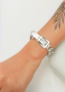 Silber Gürtel Kette Armband - Bild 1 von 2