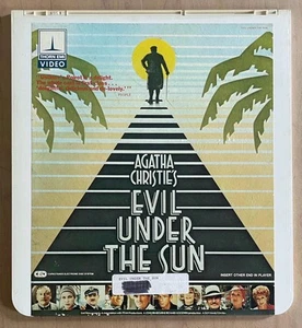 EVIL UNDER THE SUN (1982) CED RCA VideoDisc Thorn EMI Agatha Christie Mystery - Picture 1 of 4