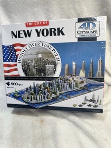 4D Cityscape 3D New York Skyline Time Puzzle - 900+ Piece Jigsaw City Map NEW - Picture 1 of 7