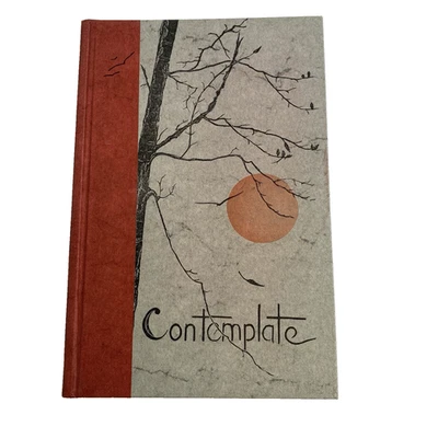 CONTEMPLATE Gwen Frostic 1973 Vtg Block Print Poetry Presscraft Papers Michigan - Image 1 of 4
