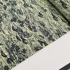 Scenery Wool UnUsed BOLT By the Yard Japanese Kimono Fabric BW32 - Picture 1 of 7