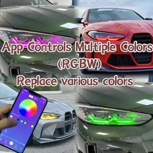 RGB Yellow Angel Eyes DRL LED Boards For BMW M3 M4 G80 G82 G22 Headlight 9851049 - Picture 1 of 7
