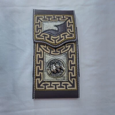  FUNDA DE CUERO OCCIDENTAL PARA TELÉFONO CELULAR, FUNDA VAQUERA DE CUERO VAQUERO RODEO FUNDA PARA TELÉFONO Foto 1 de 4