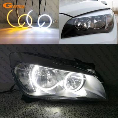 Kit de anillos halo ojos de ángel LED ultra brillantes para BMW X1 E84 2009 - 2013 2014 2015 Foto 1 de 4