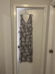Joyspun. Ärmelloses Strick Midi Negligee mit Taschen. Damen. Gr. 3X.(22W-24W). - Bild 1 von 5