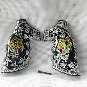 Empuñadura de pistola artesanal para Smith&Wesson 686-4 Hecho a mano MADERA con incrustaciones montaje de pistola de perlas - Imagen 1 de 17