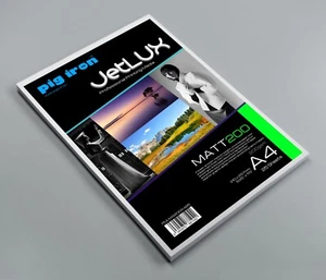 Matt Photo Paper A4 Inkjet 200gsm Pig Iron JetLUX Matt200 Premium 25 SHEETS - Zdjęcie 1 z 14