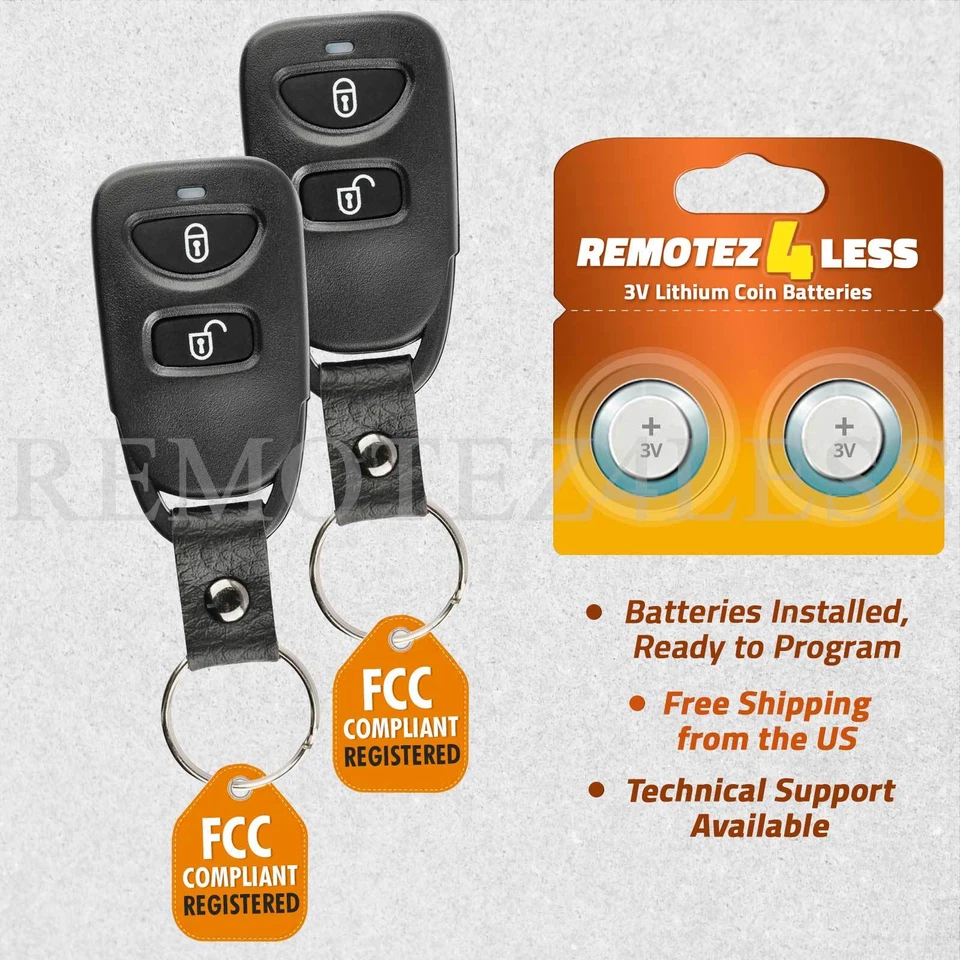 2 Remote Keyless Entry For 2007 2008 2009 Kia Spectra Car Key Fob Foto 1 de 1