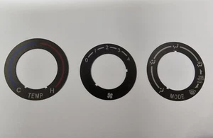 Panel Film Stickers Set for Control Knob Mazda BT50 Ford Ranger 06-11 GENUINE - Picture 1 of 8