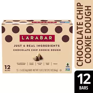 Chocolate Chip Cookie Dough, Gluten Free Fruit & Nut Bar, 12 Ct - Picture 1 of 5