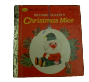 Collectible BOOK~Richard Scarry's Christmas Mice-1965 First Little Golden Book. - Picture 1 of 2