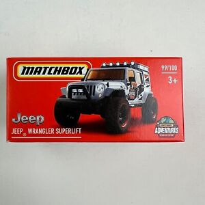 Matchbox Power Grabs Jeep Wrangler Superlift 99/100 2022 1:64 Diecast Mattel Car