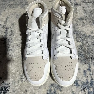 Nike Air Jordan 1 Mid Craft SE GS Jugend Größe 7y weiß braun grau FB9142-120 - Bild 1 von 6