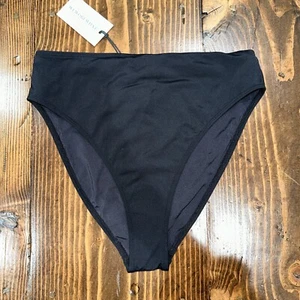 WEWOREWHAT Medium High Rise Swim Suit Bottom - Black NWT - Picture 1 of 5
