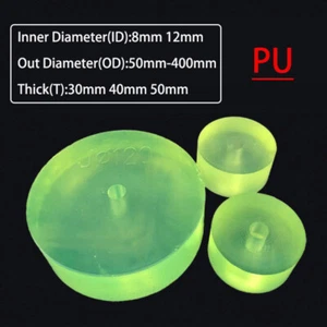 PU Round Sheet Polyurethane Thickened Disc Plate Washers Circular Gasket Block - Imagen 1 de 5