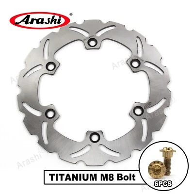 Rotor de freno trasero + pernos de montaje para Honda CBR1100XX 1997 - 2007 2006 2005 2004 Foto 1 de 4