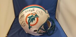 Bob Griese Nick Buoniconti Kiick, Morris Signed Miami Dolphins F/S Helmet JSA
